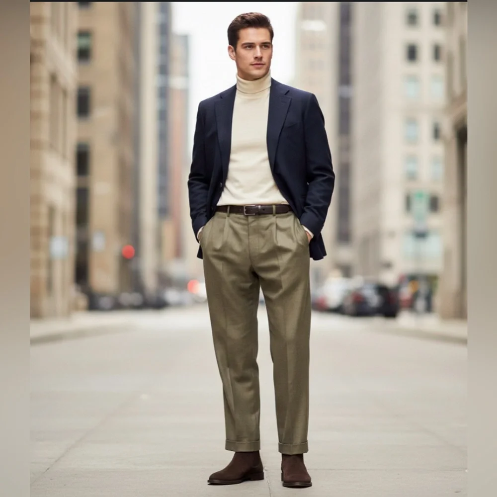 Ralph Lauren Men’s Pants 42”w X 30” L Wool & Cashmere Blend Brown New w/ Tags